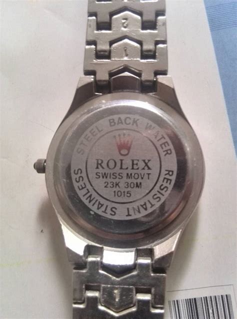 rolex swiss movt 23k 30m stainless steel back water resistant|oysterquartz rolex.